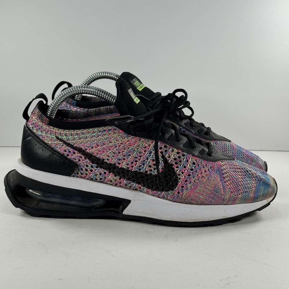 Nike Air Max Flyknit Racer Multi-Color Black DM9073-300 Womens Sizeโ 8